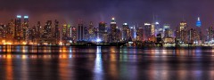 Night Panorama NYC From Jersey
