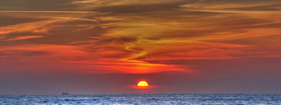 Sea sunset