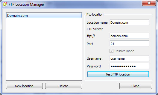 Publish to FTP : Image jQuery Slider